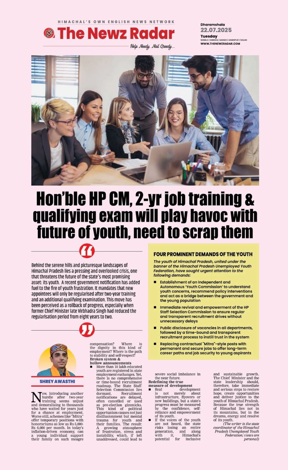 Himachal Youth Employment Crisis